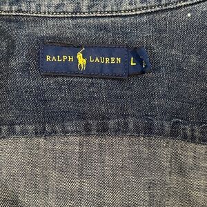 Ralph Lauren Blue Denim Button Down Shirt